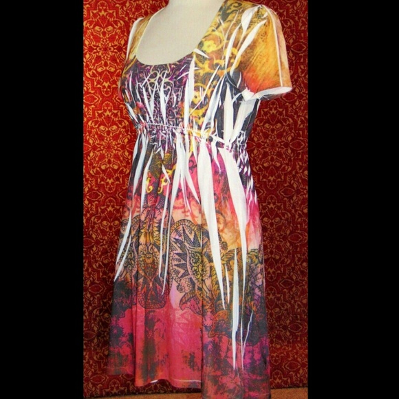 DNLA SPORT coral cap sleeve shift dress L✨ - Picture 6 of 7